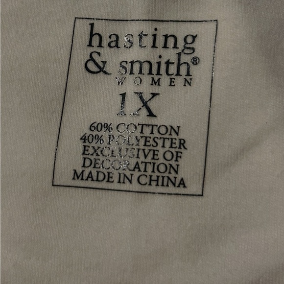 Hastings & Smith Women's Embroidered Top Shirt 3/4 Sleeve Size 1X - Picture 8 of 8